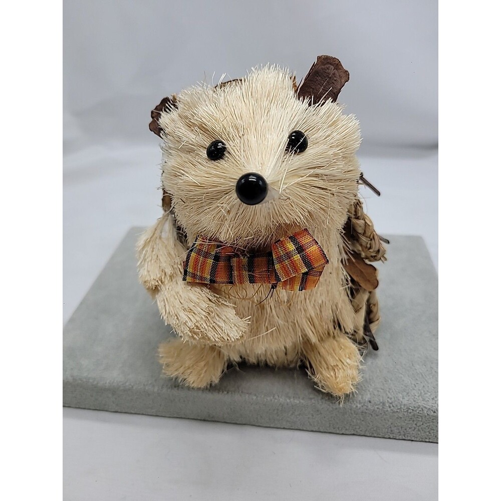 Hedgehog - Natural Grass/Fiber/Twigs By Melrose International  Cute 6"